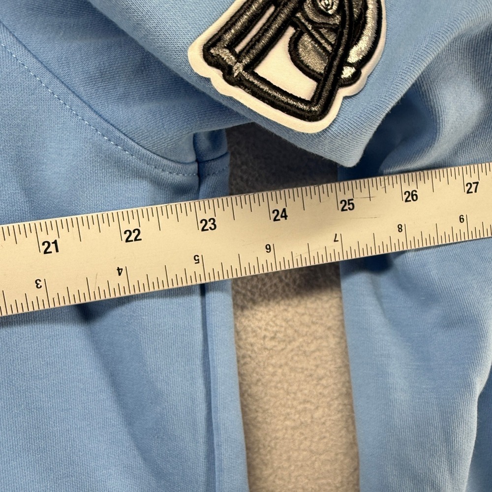 Detroit Lions Hoodie Men's XL Blue Pro Standard Patches Luxury Athletic Pullover - Picture 4 of 10
